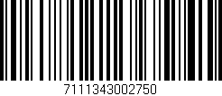 Código de barras (EAN, GTIN, SKU, ISBN): '7111343002750'