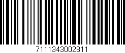 Código de barras (EAN, GTIN, SKU, ISBN): '7111343002811'