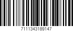 Código de barras (EAN, GTIN, SKU, ISBN): '7111343189147'