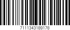 Código de barras (EAN, GTIN, SKU, ISBN): '7111343189178'