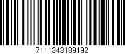 Código de barras (EAN, GTIN, SKU, ISBN): '7111343189192'