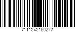 Código de barras (EAN, GTIN, SKU, ISBN): '7111343189277'
