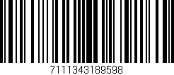 Código de barras (EAN, GTIN, SKU, ISBN): '7111343189598'