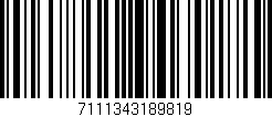 Código de barras (EAN, GTIN, SKU, ISBN): '7111343189819'