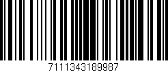 Código de barras (EAN, GTIN, SKU, ISBN): '7111343189987'