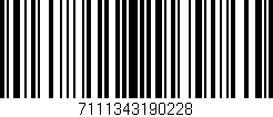 Código de barras (EAN, GTIN, SKU, ISBN): '7111343190228'