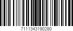 Código de barras (EAN, GTIN, SKU, ISBN): '7111343190280'