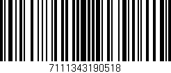 Código de barras (EAN, GTIN, SKU, ISBN): '7111343190518'