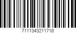 Código de barras (EAN, GTIN, SKU, ISBN): '7111343211718'