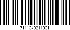 Código de barras (EAN, GTIN, SKU, ISBN): '7111343211831'