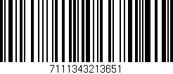 Código de barras (EAN, GTIN, SKU, ISBN): '7111343213651'