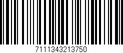 Código de barras (EAN, GTIN, SKU, ISBN): '7111343213750'