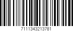 Código de barras (EAN, GTIN, SKU, ISBN): '7111343213781'