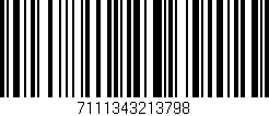 Código de barras (EAN, GTIN, SKU, ISBN): '7111343213798'