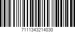 Código de barras (EAN, GTIN, SKU, ISBN): '7111343214030'