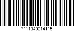 Código de barras (EAN, GTIN, SKU, ISBN): '7111343214115'