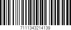 Código de barras (EAN, GTIN, SKU, ISBN): '7111343214139'