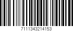 Código de barras (EAN, GTIN, SKU, ISBN): '7111343214153'