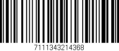 Código de barras (EAN, GTIN, SKU, ISBN): '7111343214368'