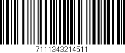 Código de barras (EAN, GTIN, SKU, ISBN): '7111343214511'