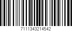 Código de barras (EAN, GTIN, SKU, ISBN): '7111343214542'