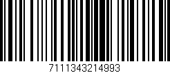 Código de barras (EAN, GTIN, SKU, ISBN): '7111343214993'