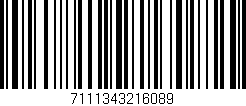 Código de barras (EAN, GTIN, SKU, ISBN): '7111343216089'