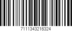 Código de barras (EAN, GTIN, SKU, ISBN): '7111343216324'