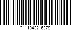 Código de barras (EAN, GTIN, SKU, ISBN): '7111343216379'