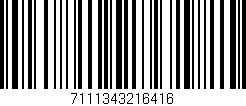 Código de barras (EAN, GTIN, SKU, ISBN): '7111343216416'
