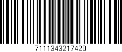 Código de barras (EAN, GTIN, SKU, ISBN): '7111343217420'