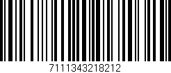 Código de barras (EAN, GTIN, SKU, ISBN): '7111343218212'
