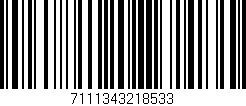 Código de barras (EAN, GTIN, SKU, ISBN): '7111343218533'