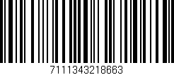Código de barras (EAN, GTIN, SKU, ISBN): '7111343218663'