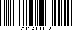 Código de barras (EAN, GTIN, SKU, ISBN): '7111343218892'