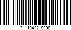 Código de barras (EAN, GTIN, SKU, ISBN): '7111343219998'
