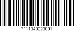 Código de barras (EAN, GTIN, SKU, ISBN): '7111343220031'