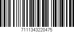 Código de barras (EAN, GTIN, SKU, ISBN): '7111343220475'