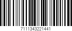 Código de barras (EAN, GTIN, SKU, ISBN): '7111343221441'