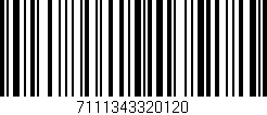 Código de barras (EAN, GTIN, SKU, ISBN): '7111343320120'
