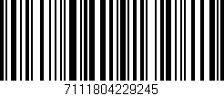 Código de barras (EAN, GTIN, SKU, ISBN): '7111804229245'