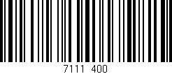 Código de barras (EAN, GTIN, SKU, ISBN): '7111/400'