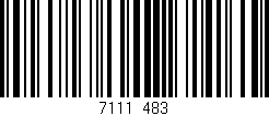 Código de barras (EAN, GTIN, SKU, ISBN): '7111/483'
