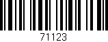 Código de barras (EAN, GTIN, SKU, ISBN): '71123'