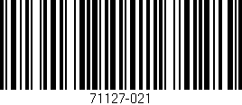 Código de barras (EAN, GTIN, SKU, ISBN): '71127-021'