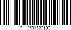 Código de barras (EAN, GTIN, SKU, ISBN): '7113501523183'