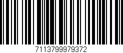 Código de barras (EAN, GTIN, SKU, ISBN): '7113799979372'