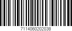 Código de barras (EAN, GTIN, SKU, ISBN): '7114060202038'