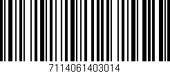 Código de barras (EAN, GTIN, SKU, ISBN): '7114061403014'