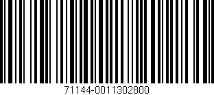 Código de barras (EAN, GTIN, SKU, ISBN): '71144-0011302800'